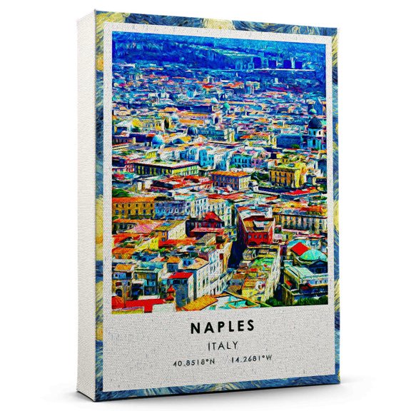 Naples Travel Canvas, Italy Travel Art Canvas, Naples Travel City Travel art Canvas