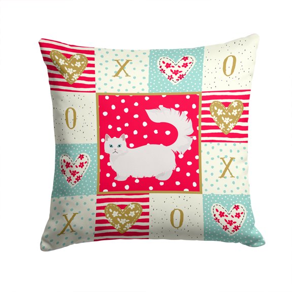 Napoleon 1 Cat Love Fabric Decorative Pillow Red