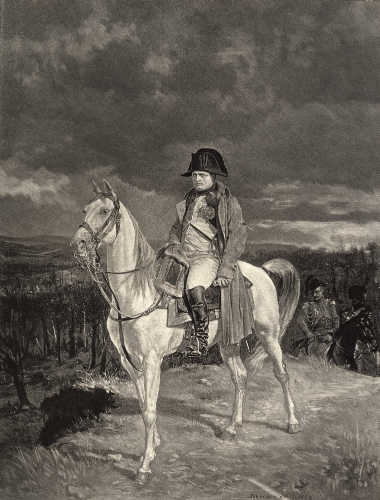Napoleon 1814 From The Picture By JLEMeissonier Napoleon Bonaparte 1769-1821 Emperor Of The French Canvas Art - Ken Welsh Design Pics (13 x 17)