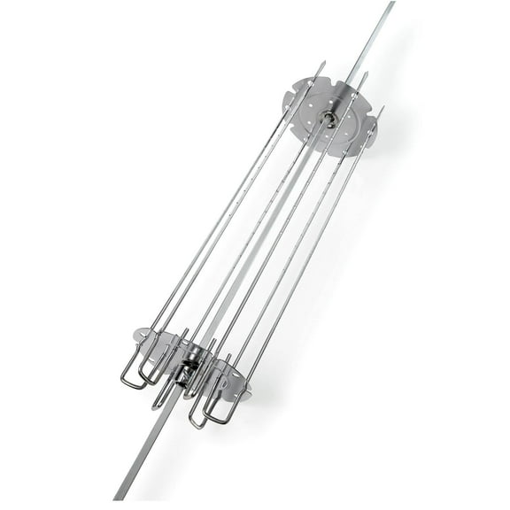 Napoleon 64007 Chrome Plated Steel Meat & Veggie Rotisserie Shish Kebab Wheel