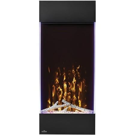 Napoleon - Allure Vertical 38-Inch Wall-Hanging Electric Fireplace - Black