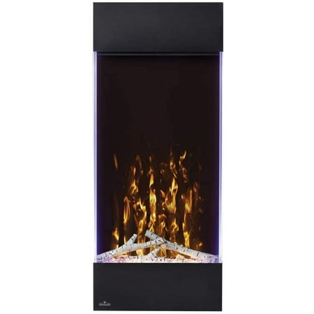 Napoleon - Allure Vertical 38-Inch Wall-Hanging Electric Fireplace - Black