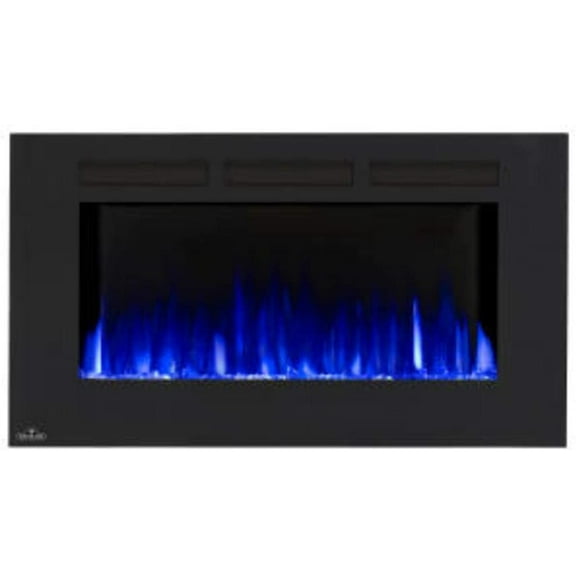 Napoleon Allure 42'' W x 21.6'' H x 5'' D Wall Mount Electric Fireplace - Black, NEFL42FH