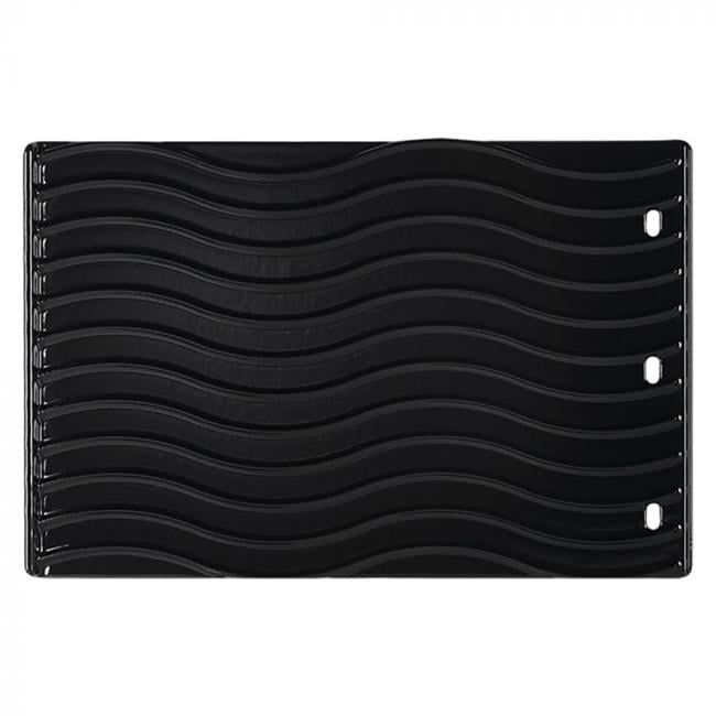 Seasoned Double Sided Cast Iron Griddle 42x24cm - Black