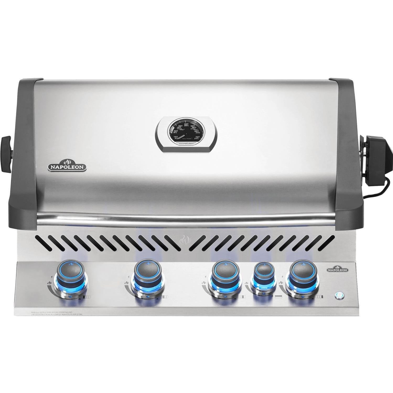 Napoleon BIP500RBNSS-3 Built In Prestige 500 RB Infrared 4 Burner Grill, Silver