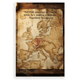 thumbnail image 1 of Napoleon Bonaparte "Never Interrupt an Enemy While He's Making a Mistake" Vintage Map 12x18 US Made Poster, 1 of 7