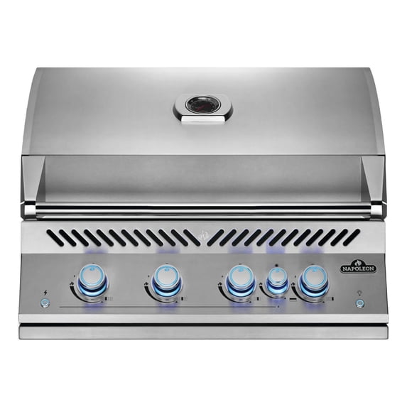 Napoleon Built-In 700 Series 32-Inch Natural Gas Grill w/ Infrared Rear Burner & Rotisserie Kit - BIG32RBNSS-1