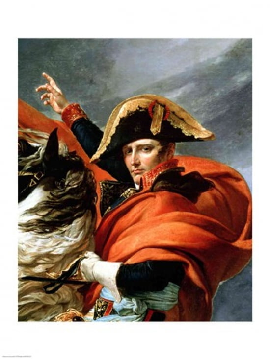 Napoleon Crossing the Alps detail Canvas Art - Jacques-Louis David (18 x 24)