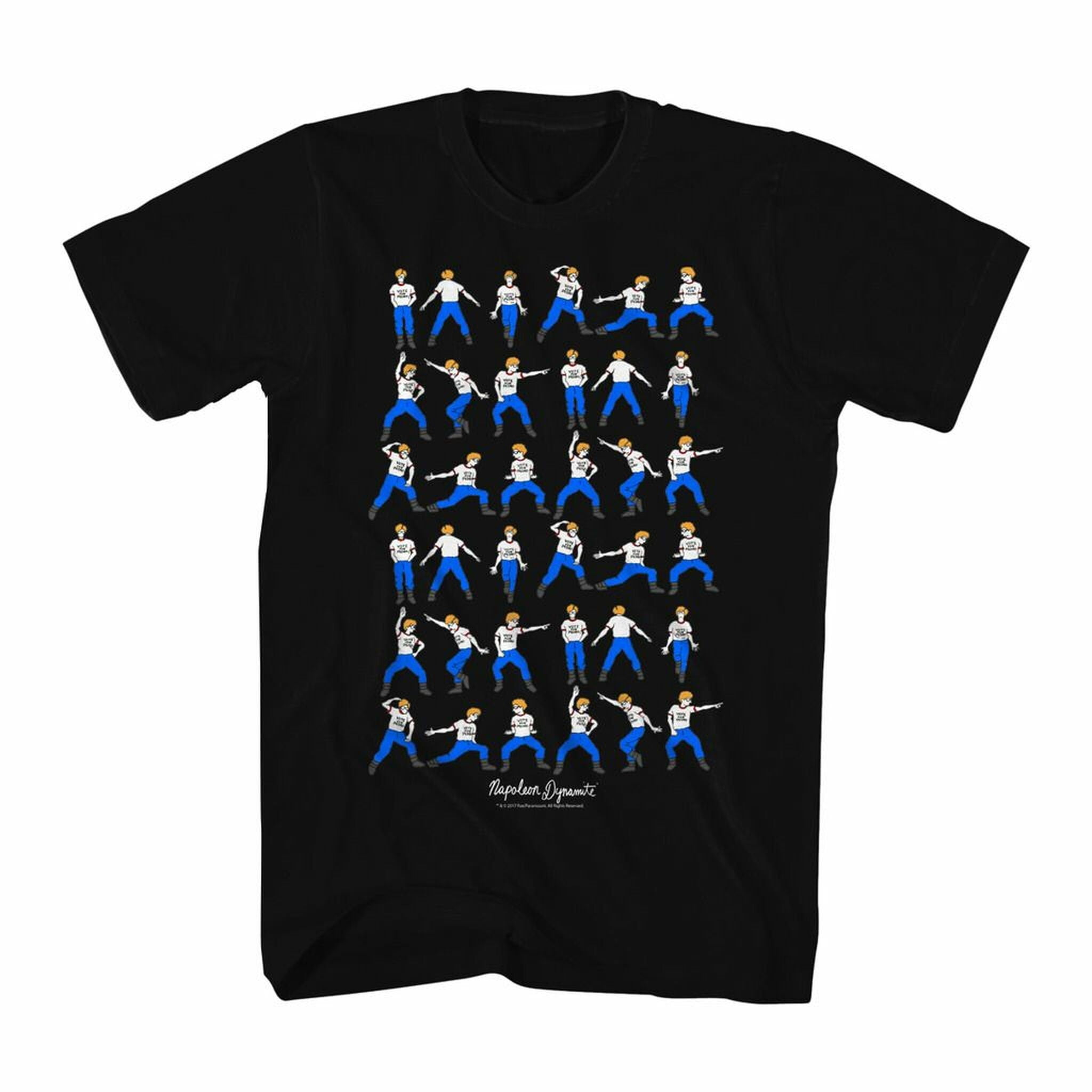 Napoleon Dynamite Dance Moves Black Adult TShirt
