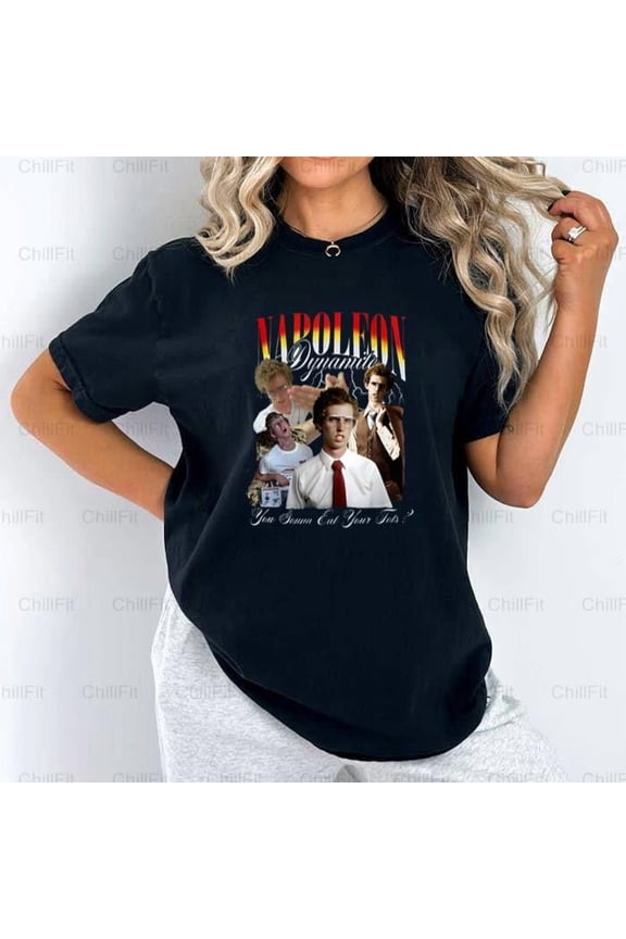 Napoleon Dynamite Funny Character Collage 2000s Movie Comfort Color T-Shirt V40681 Unisex, up to 4XL