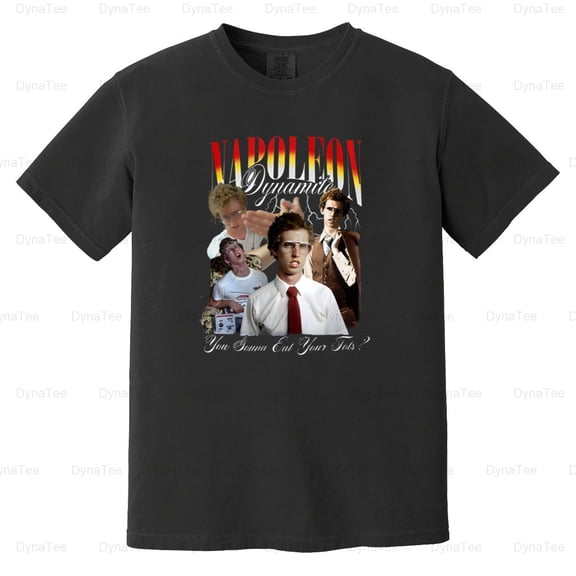 Napoleon Dynamite Funny Character Collage Retro 2000s Movie Comfort Color T-Shirt V40681 Unisex, up to 4XL