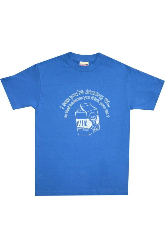 Napoleon Dynamite I see You're Drinking 1% Milk Blue T-shirt