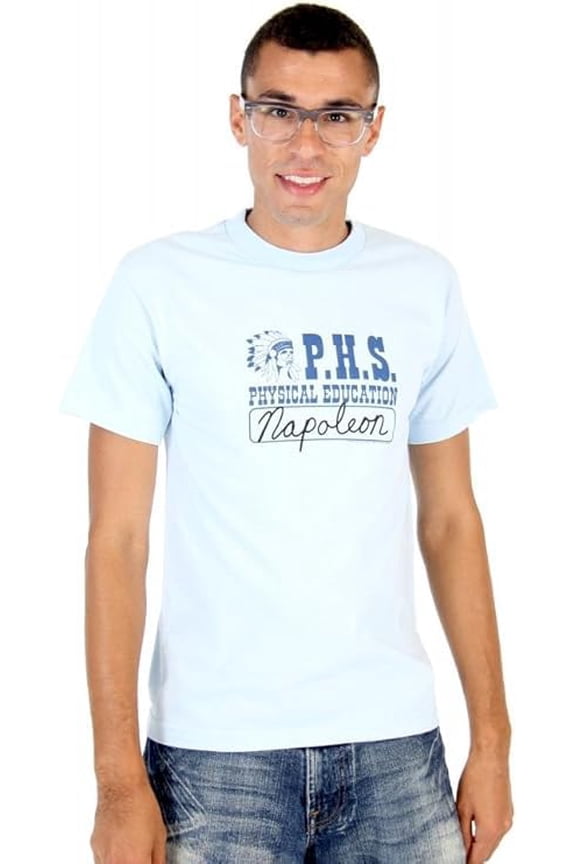 Napoleon Dynamite Physical Education Adult Powder Blue T-Shirt Tee