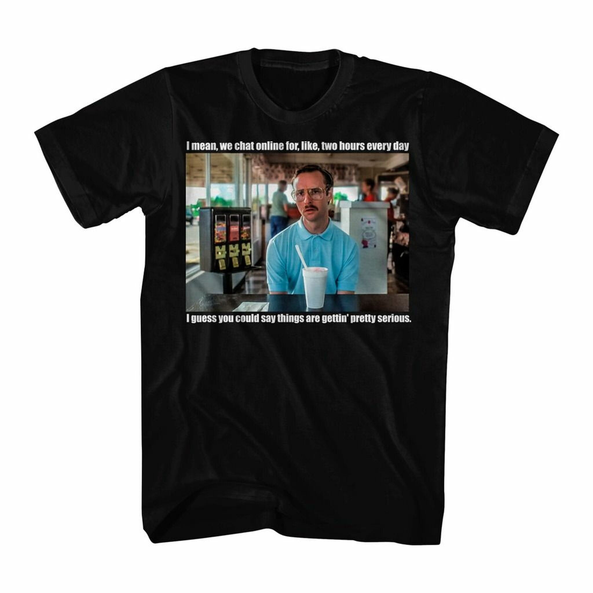 Napoleon Dynamite Serious Black Adult T-Shirt - Walmart.com