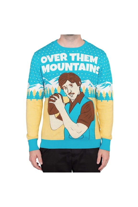 Napoleon Dynamite Uncle Rico Over Them Mountains Ugly Christmas Sweater
