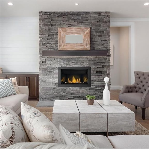 Napoleon Hearth BL36NTE-2 36 in. Ascent BL36 Top Vent Direct Vent Linear Gas Fireplace - Natural Gas