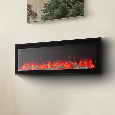 Napoleon - Entice 42-Inch Wall-Hanging Electric Fireplace - Black