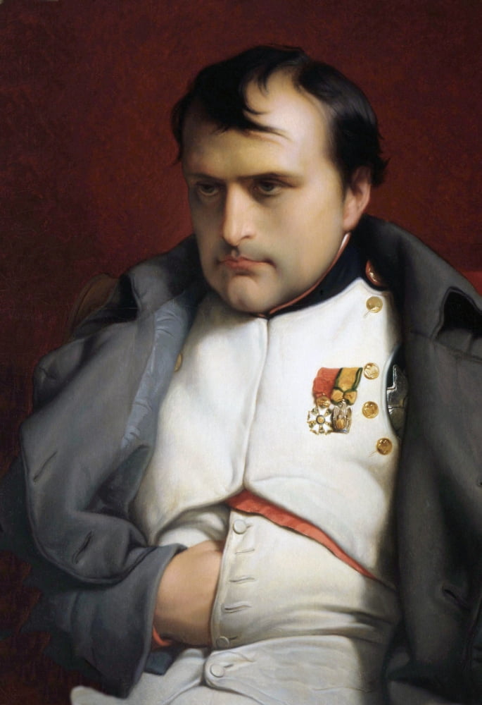 Napoleon I Napoleon Bonaparte Emperor Of The French 1769 - 1821 After The Work Napoleon In Fontainebleau By Hippolyte Delaroche Canvas Art - Ken Welsh  Design Pics (22 x 34)