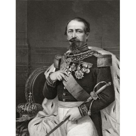 Napoleon Iii Also Called Until 1852 Louis Napol on Full Name Charles Louis Napol on Bonaparte 1808 1873 19th Century Eng Poster Print, 24 x 32