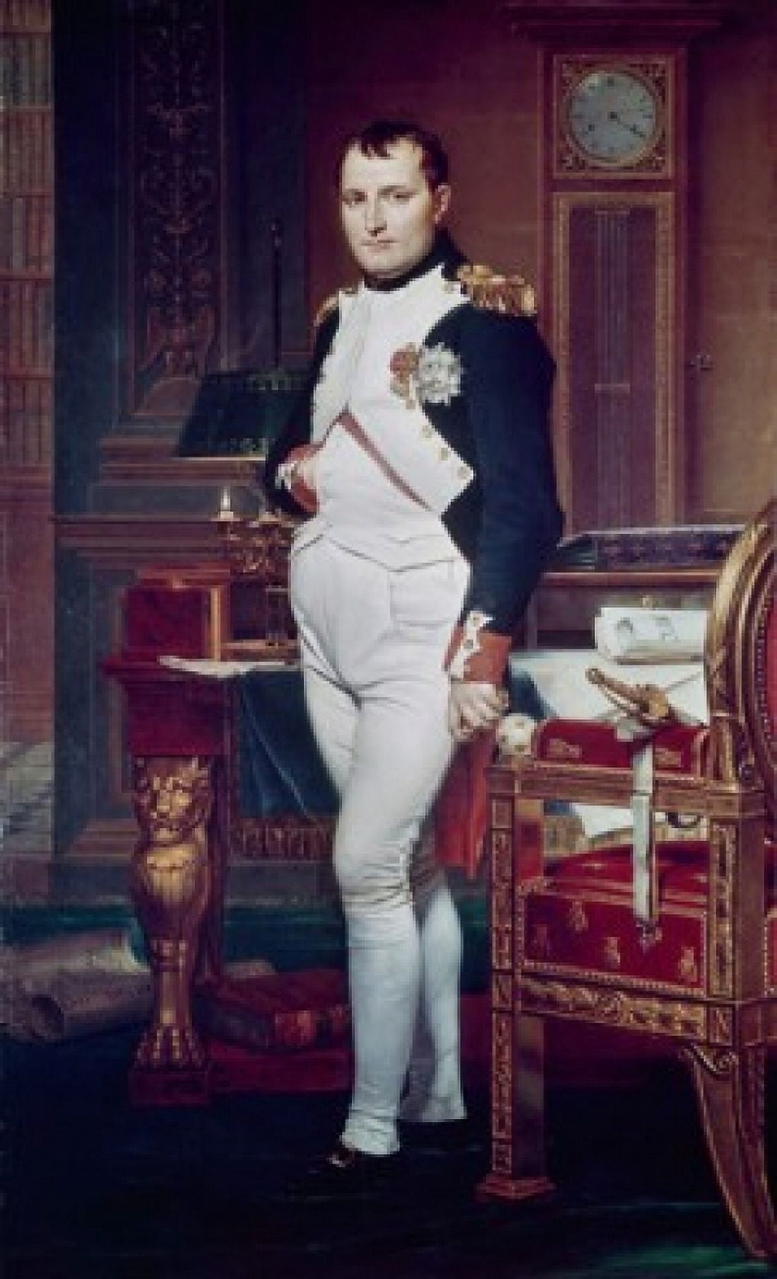 Napoleon In His Study 1810 Jacques-Louis David (1748-1825 French) National Gallery of Art WashingtonDC USA Canvas Art - Jacques-Louis David (24 x 36)