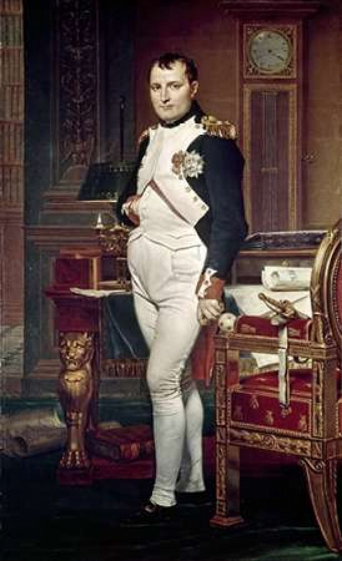 Napoleon In His Study Canvas Art - Jacques-Louis David (24 x 36)