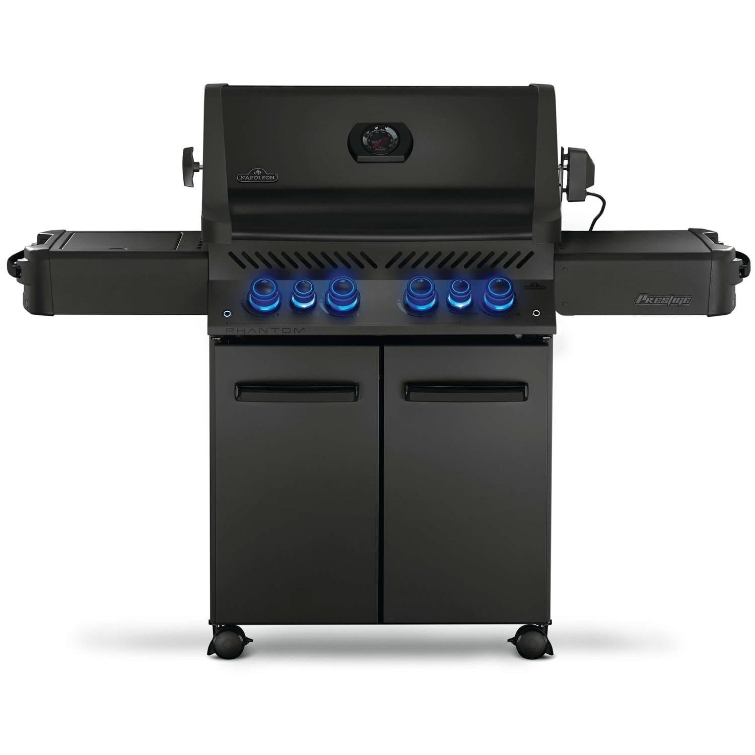 Napoleon Phantom Prestige 500 Natural Gas Grill w/ Infrared Rear Burner, Infrared Side Burner, & Rotisserie Kit - P500RSIBNK-3-PHM