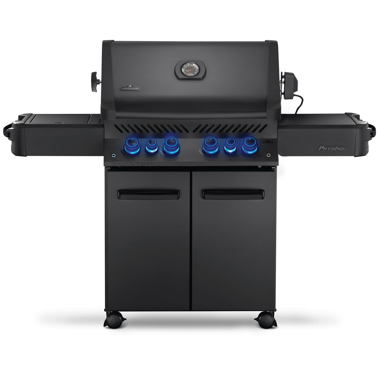 Napoleon Phantom Prestige 500 Natural Gas Grill with Infrared Rear Burner,  Infrared Side Burner, u0026 Rotisserie Kit - Matte Black - P500RSIBNMK-3-PHM -  Walmart.com