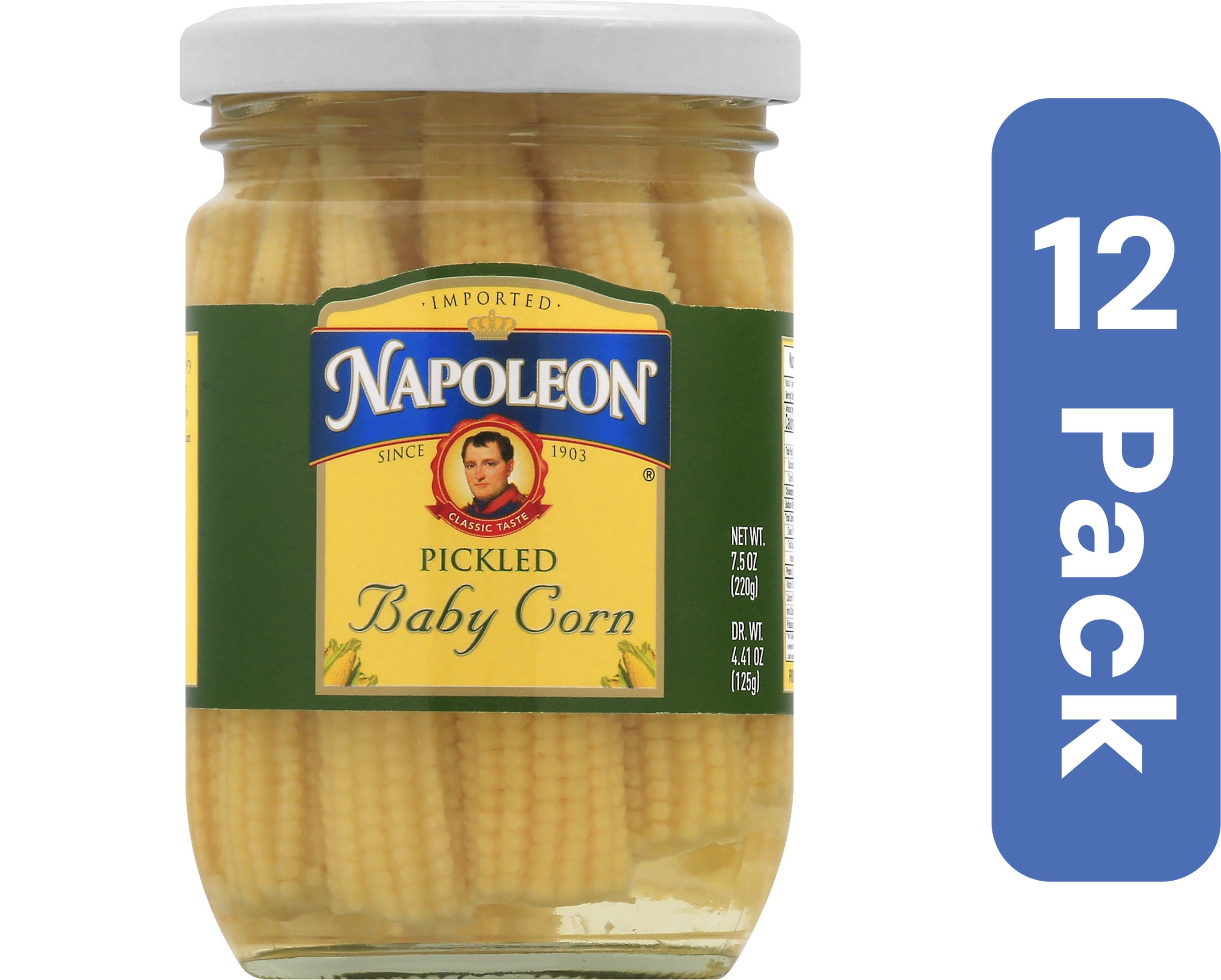 Napoleon Pickled Baby Corn 7.5 oz (Pack Of 12)