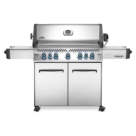 Napoleon Prestige 665 Natural Gas Grill With Infrared Rear Burner And Infrared Side Burner