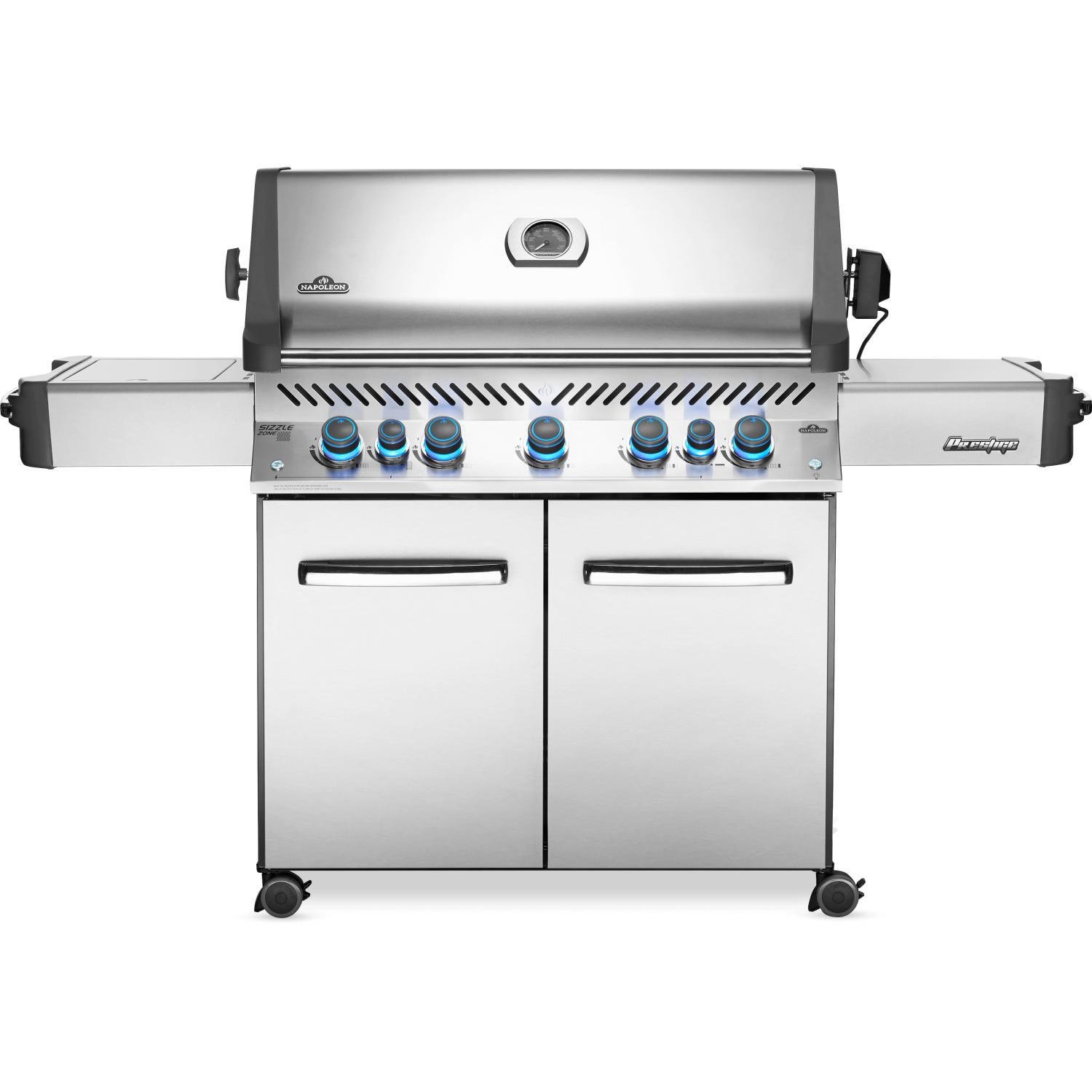 Napoleon Prestige 665 Natural Gas Grill With Infrared Rear Burner And  Infrared Side Burner - Walmart.com