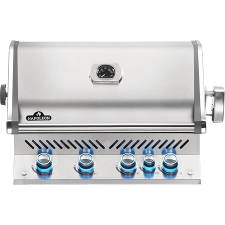 Napoleon Prestige Pro 500 Built-in Propane Gas Grill With Infrared Rear Burner