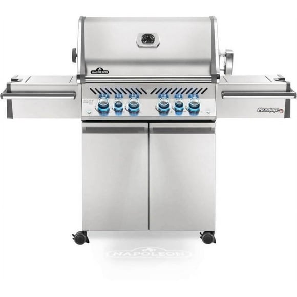 Napoleon Prestige Pro 500 Propane Gas Grill With Infrared Rear Burner And Infrared Side Burners