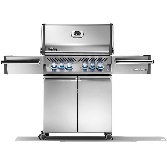 Napoleon Prestige Pro 500 Propane Gas Grill With Infrared Rear Burner And Infrared Side Burners