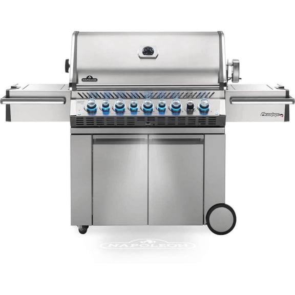 Napoleon Prestige Pro 665 Elite Propane Gas Grill With Electric Smoker Box