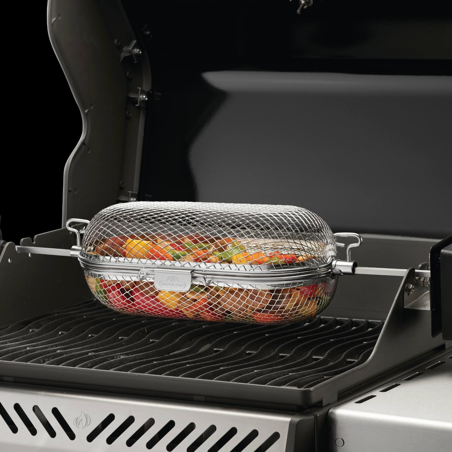 Napoleon Products WS-64000 Food Grade Stainless Steel Rotisserie Grill Basket - image 1 of 3