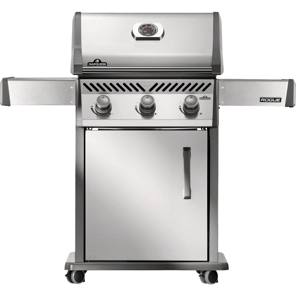 Napoleon Rogue 425 Natural Gas Grill, Stainless Steel, Durable 3-Burner Gas BBQ
