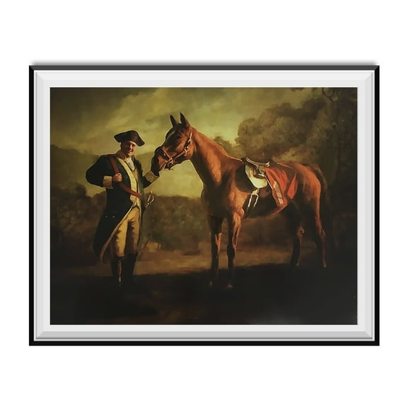 Napoleon Tony Soprano And Pie-O-My Horse Painting Poster The Sopranos Race 18x24