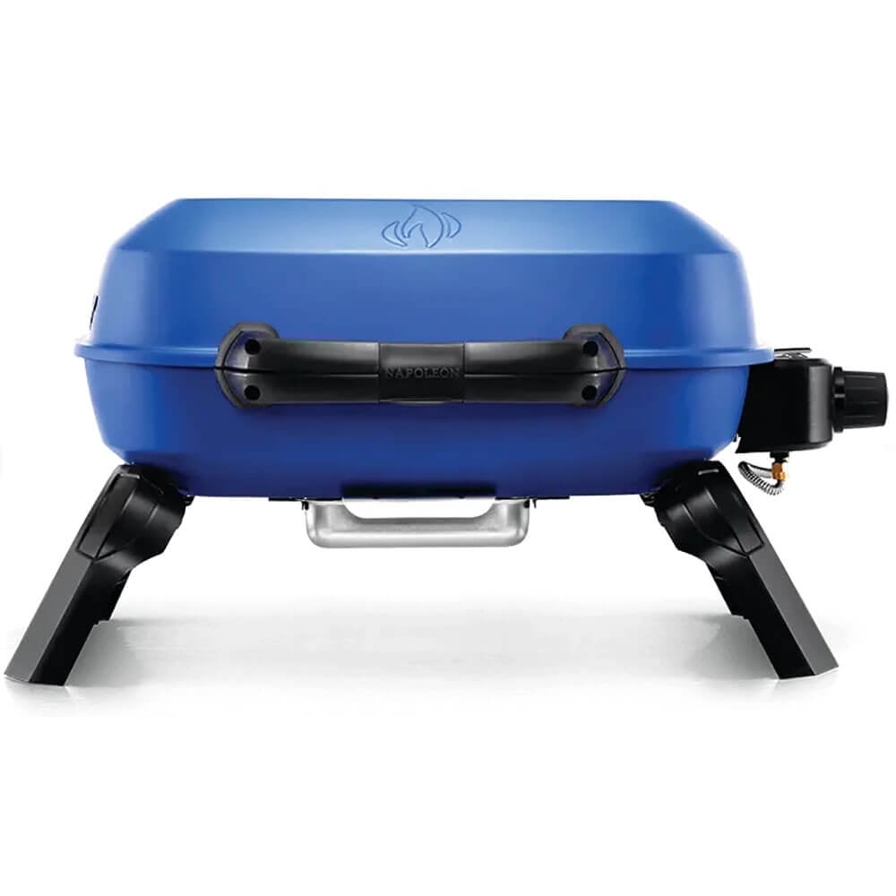 Napoleon TravelQ 240 Portable Blue Tabletop Gas Grill, Propane ...