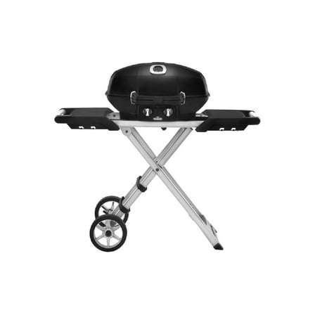 Napoleon TravelQ PRO285X-BK Portable Propane Gas Grill with Scissor Cart, Black