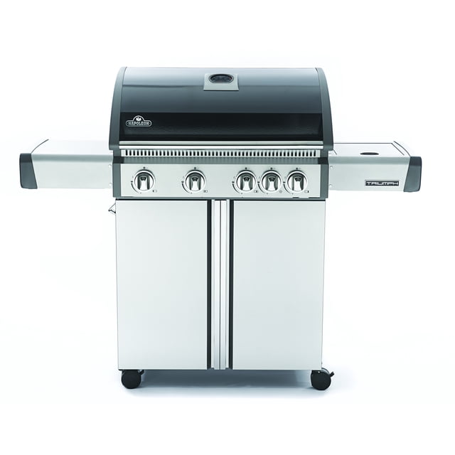 Napoleon Triumph® 495 LP Grill with Side Burner, Black with Cover Included