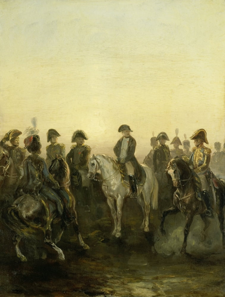 Napoleon With His Staff Canvas Art -  (24 x 36)