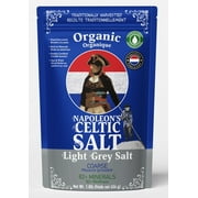 Napoleon's Celtic Salt - Celtic Salt Organic 82 Minerals Coarse, 1.0lb Resealable Bag, Celtic Salt, Naturally Moist, Hand Harvested, Unrefined French Sea Salt, 100% Natural (1.0lb Grey Salt)