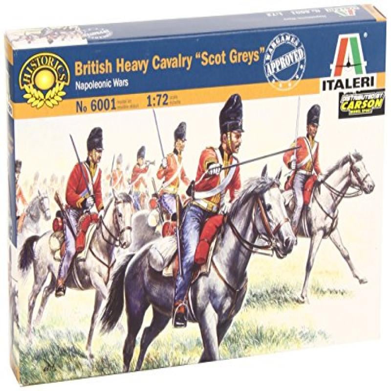 Napoleonic War British Scots Grey Heavy Cavalry (18 Mtd) 1/72 Italeri