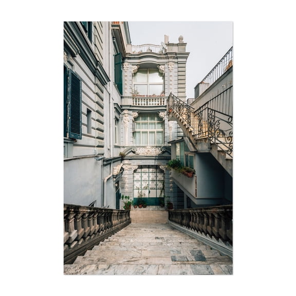 Napoli Architectural 02 - Naples Campania Italy Photography Architecture Vintage Art Deco City Travel Poster Street Photography Botanical Unframed Wall Art Print 4 x 6 inches