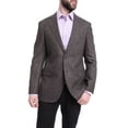 thumbnail image 1 of Napoli Slim Fit Purple Textured Two Button Half Canvassed Wool Blazer Sportcoat, 1 of 4