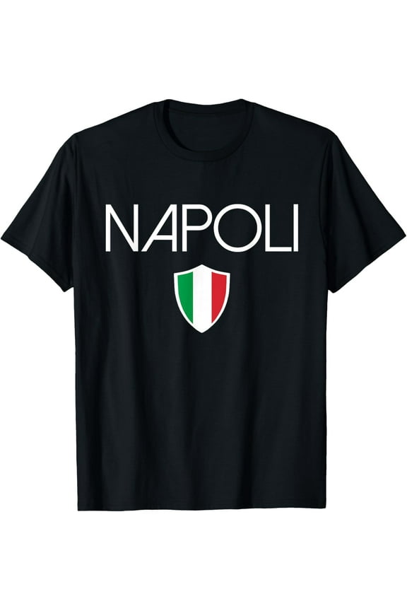 Napoli T-Shirt Italian flag Naples Italy soccer souvenir tee T-Shirtmen and women can wear, black, white, gifts.S,M,L,XL,2XL,3XL,1679XL