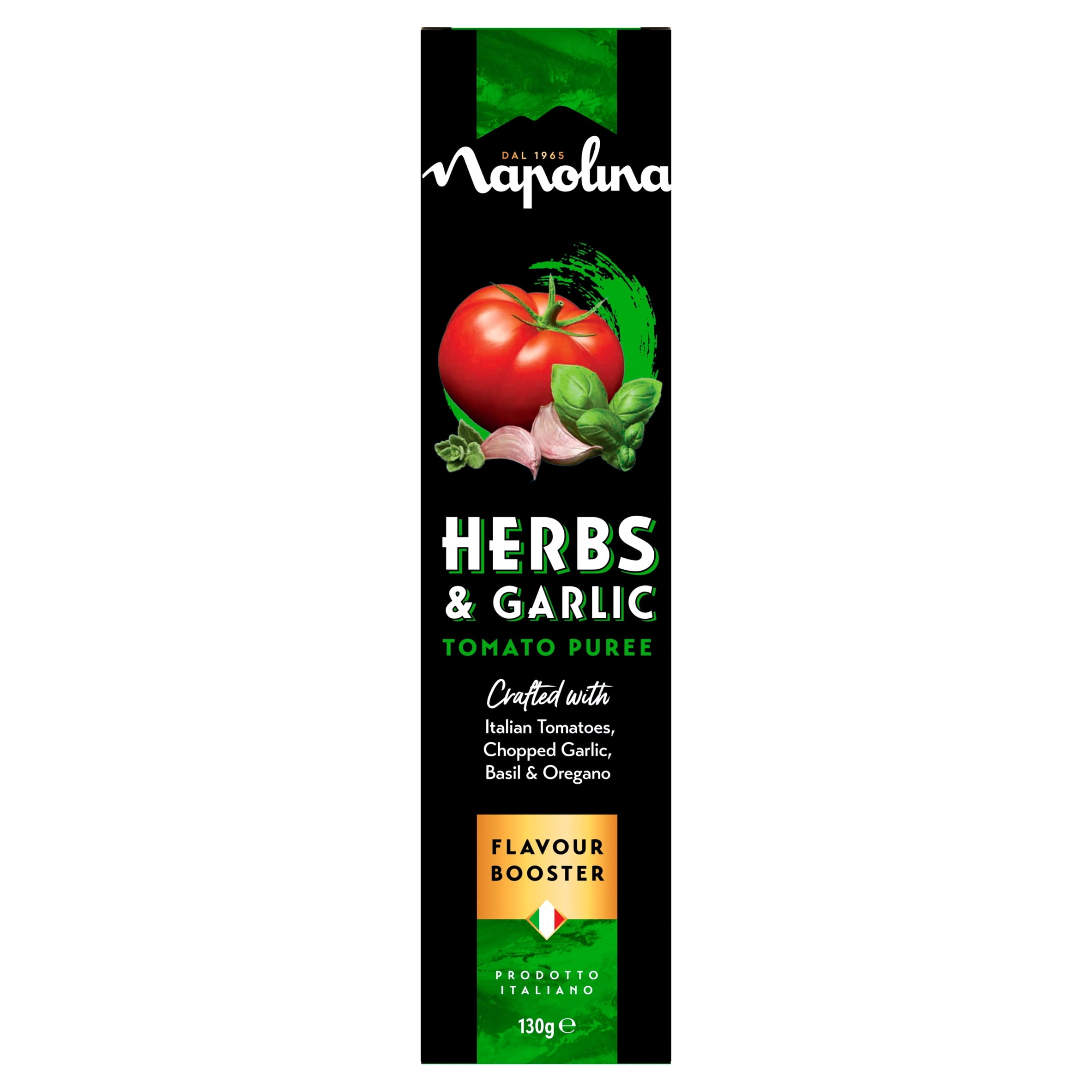 Napolina Herbs & Garlic Booster 130G, Imported from Britain