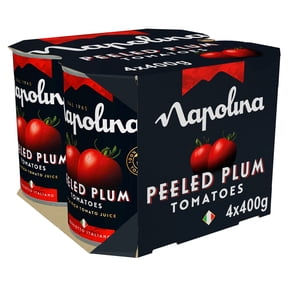 Napolina Plum Tomatoes 4 X 400G, Imported from Britain