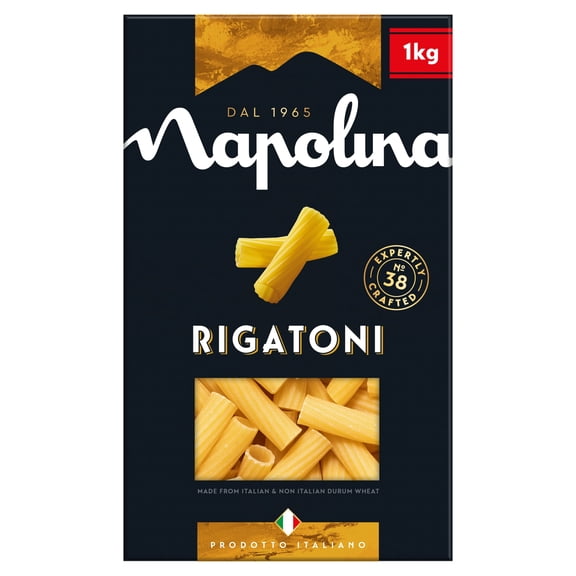 Napolina Rigatoni Pasta 1Kg, Imported from Britain