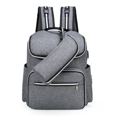 Zepingminn Diaper Bag Backpack With USB Port - Waterproof, Stroller Straps, Insulated Bottle Pocket, Gift For Mom